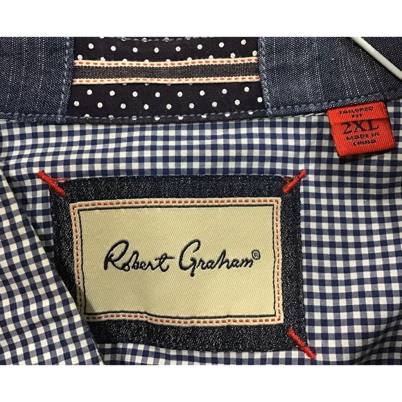 NWOT Robert Graham Long Sleeve Casual Button Down Shirt I. Size XXL - Picture 4 of 4